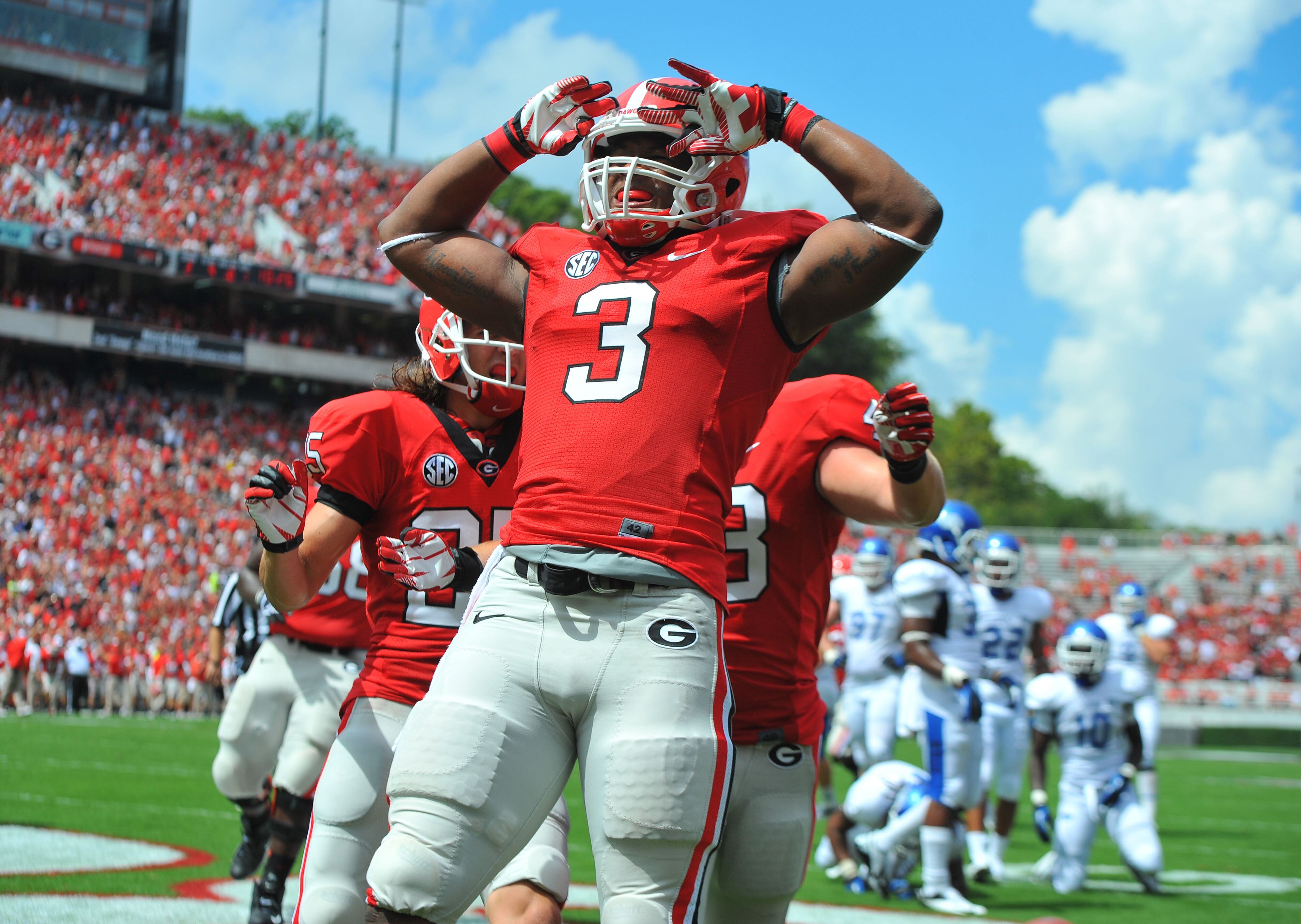 Photo: Todd Gurley in black UGA football jersey