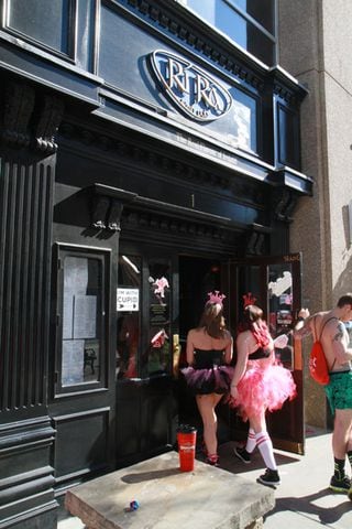 Cupid's Undie Run through Midtown Atlanta