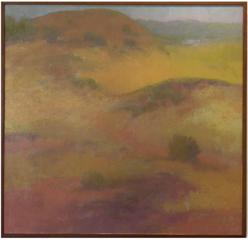 "Desert Serenade,” Richard Mayhew, oil on canvas.