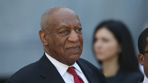 Bill Cosby walks out of the Montgomery County Courthouse in Norristown, Pa., on Thursday after learning a jury found him guilty of sexual assault. Cosby’s tarnished image has fans of “The Cosby Show” debating whether to still watch the show in reruns. DAVID SWANSON / PHILADELPHIA INQUIRER / TNS