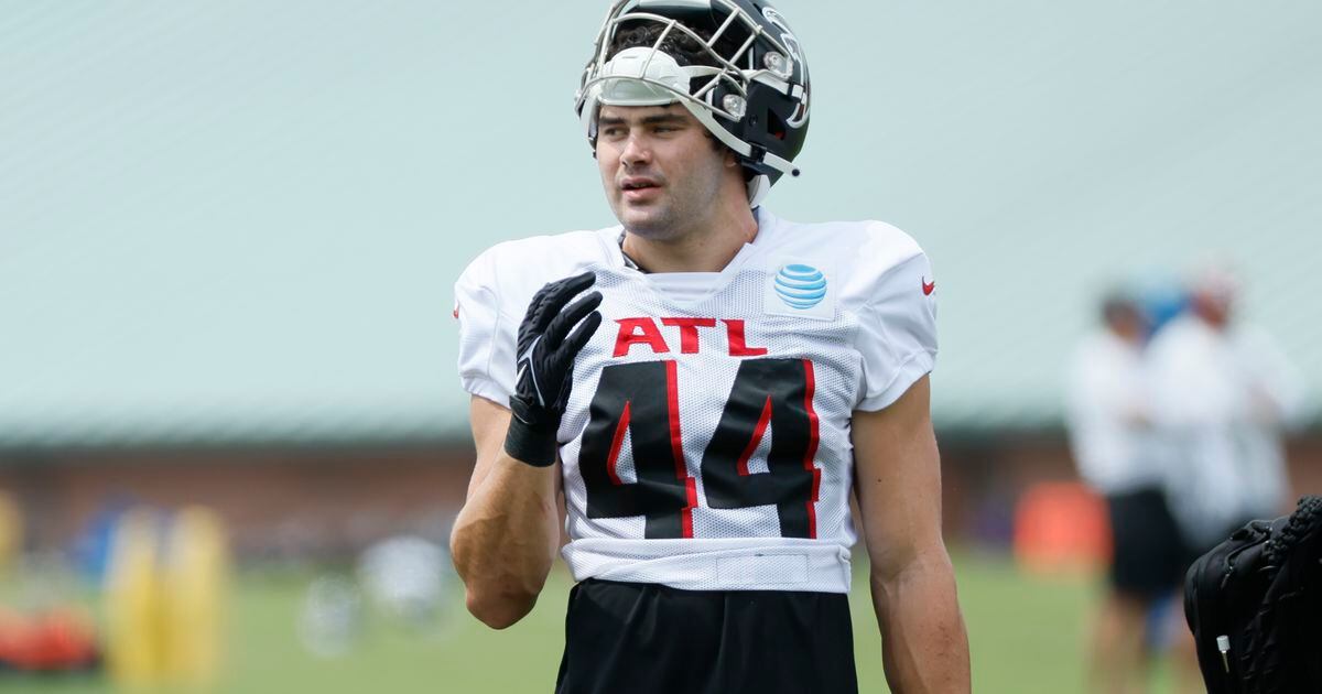 Atlanta Falcons linebacker Troy Andersen is pictured during an NFL football  game against the Seattle Seahawks, Sunday, Sept. 25, 2022, in Seattle. The  Falcons won 27-23. (AP Photo/Stephen Brashear Stock Photo - Alamy