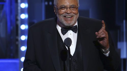 FILE - James Earl Jones accepts the special Tony award for Lifetime Achievement in the Theatre at the 71st annual Tony Awards on Sunday, June 11, 2017, in New York. (Photo by Michael Zorn/Invision/AP, File)