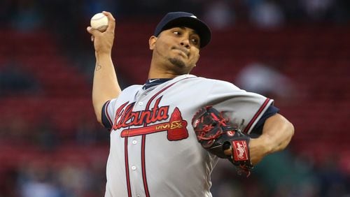 The Braves traded starter pitcher Jhoulys Chacin to the Angels for a fringe left-handed relief prospect Wednesday. (Photo by Adam Glanzman/Getty Images)