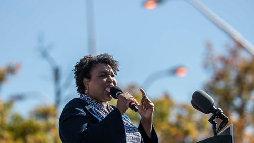 Fair Fight PAC ha raised about $95 million since it was formed by Democrat Stacey Abrams following her narrow loss in Georgia's 2018 race for governor. (Alyssa Pointer / Alyssa.Pointer@ajc.com)