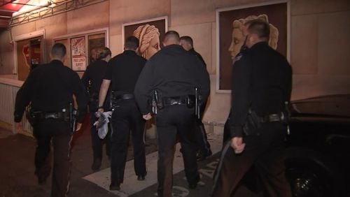 Three strip clubs in Sandy Springs were raided Wednesday (Credit: Channel 2 Action News)