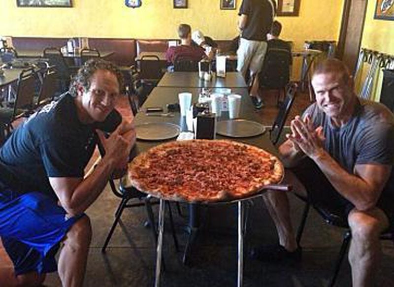 The Carnivore Challenge at Big Pie in the Sky in Kennesaw involves an 11-pound version of the restaurant's Carnivore pizza. Courtesy of Big Pie in the Sky's Facebook page