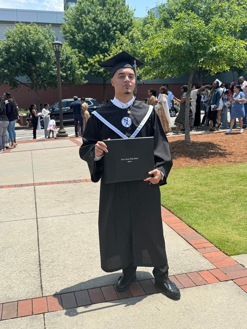 Aydan Morales, a 2024 graduate of North Atlanta High School, said he was still trying to file his federal financial aid application. (Courtesy photo)