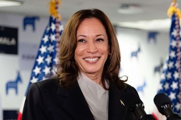 Vice President Kamala Harris raised $100 million in 36 hours following President Joe Biden's announcement that he was ending his bid for reelection and backing her for the Democratic nomination. (Erin Schaff/Pool/AFP/Getty Images/TNS)