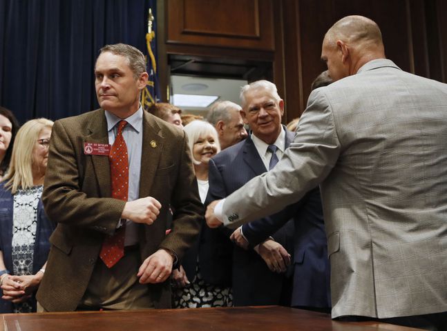 Photos: Gov. Kemp signs anti-abortion ‘heartbeat’ bill