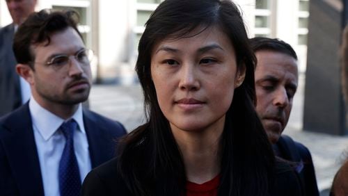 Former New York Governor Kathy Hochul aide Linda Sun leaves Brooklyn Federal Court after her arraignment, Tuesday, Sept. 3, 2024, in New York. (AP Photo/Corey Sipkin)