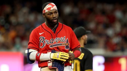 Braves center fielder Michael Harris should help keep Atlanta near the top of the National League for a long time. (Jason Getz / Jason.Getz@ajc.com)