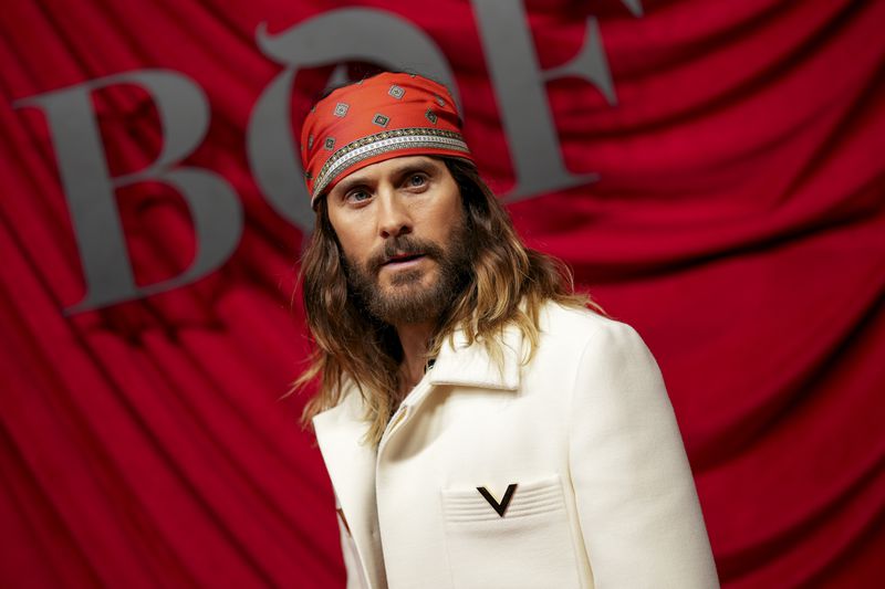 Jared Leto attends the BoF 500 Gala held at the Shangri-La Hotel during Paris Fashion Week on Saturday, Sept. 28, 2024, in Paris. (Photo by Scott A Garfitt/Invision/AP)