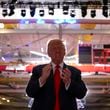 Republican presidential nominee former President Donald Trump arrives at a campaign event at the Ryder Center at Saginaw Valley State University, Thursday, Oct. 3, 2024, in University Center, Mich. (AP Photo/Alex Brandon)