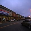 Downtown Plains during sunset on Nov. 26, 2023. Jimmy Carter’s hometown largely dodged Hurricane Helene. (Hyosub Shin/AJC)