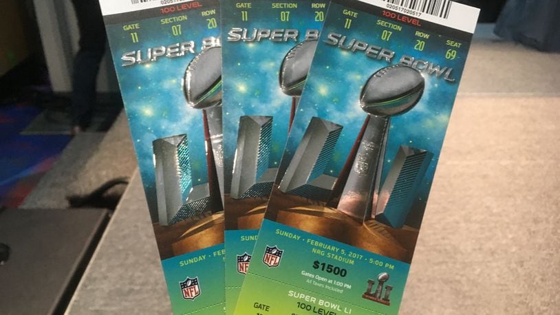 These are real Super Bowl tickets. Don't buy fake ones, law