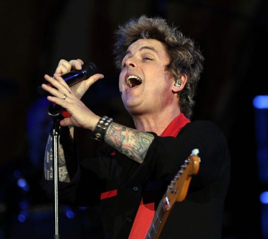 Green Day brought their Saviors Tour to Truist Park on Wednesday, August 28, 2024. Opening acts were Smashing Pumpkins, Rancid, The Linda Lindas and Paradox.. 
Robb Cohen for the Atlanta Journal-Constitution