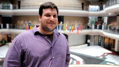 Matthew Cardinale, one of City Hall’s most vocal regulars as a journalist and citizen activist from Atlanta Progressive News, is making his exit from Atlanta politics to study law in Oregon after challenging the city numerous times on open meetings laws, Monday, July 15, 2013, in Atlanta. David Tulis / AJC Special