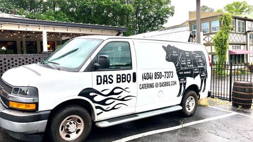 DAS BBQ has been using its two catering vans and a truck to take food to pickup points in surrounding neighborhoods. Van orders are placed in advance online. CONTRIBUTED BY WENDELL BROCK
