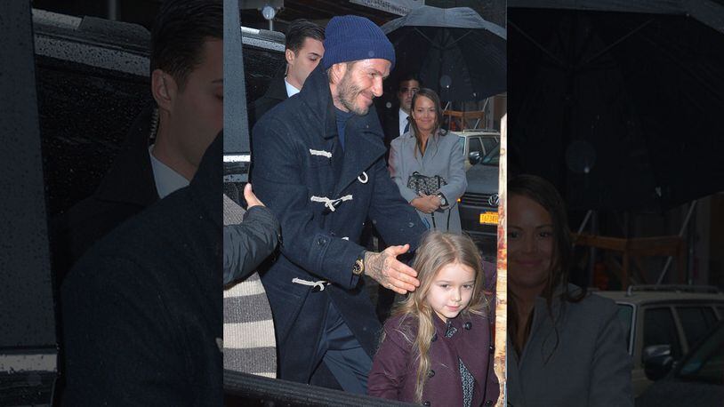 Victoria Beckham fails to raise a smile as she heads to the