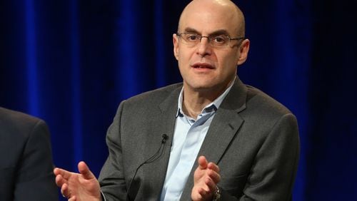 PASADENA, CA - JANUARY 14:  Host Peter Sagal of "Constitution USA" speaks onstage during the PBS portion of the 2013 Winter Television Critics Association Press Tour at the Langham Huntington Hotel & Spa on January 14, 2013 in Pasadena, California.  (Photo by Frederick M. Brown/Getty Images)