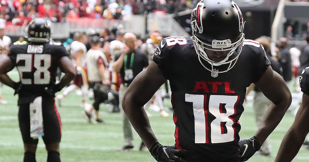 New York Jets defensive tackle Quinnen Williams vs. Atlanta Falcons wide  receiver Calvin Ridley