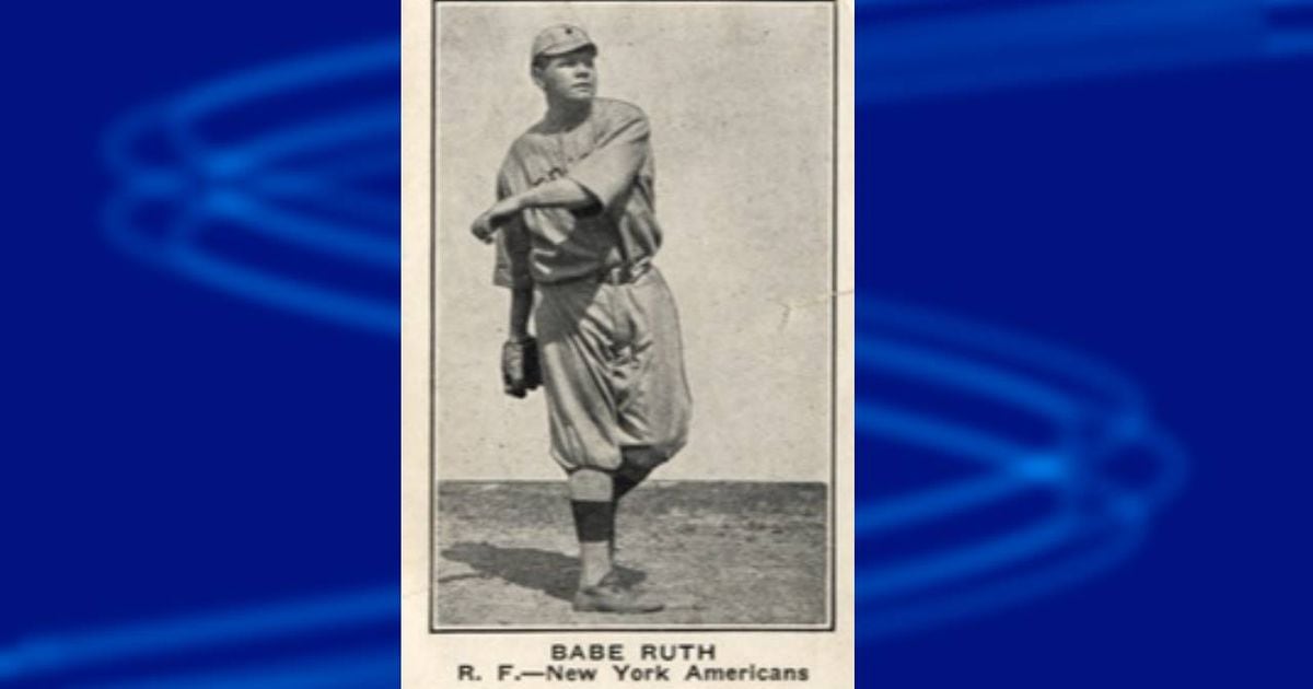 Rare Babe Ruth card found by Altoona-area woman sells for $342,000
