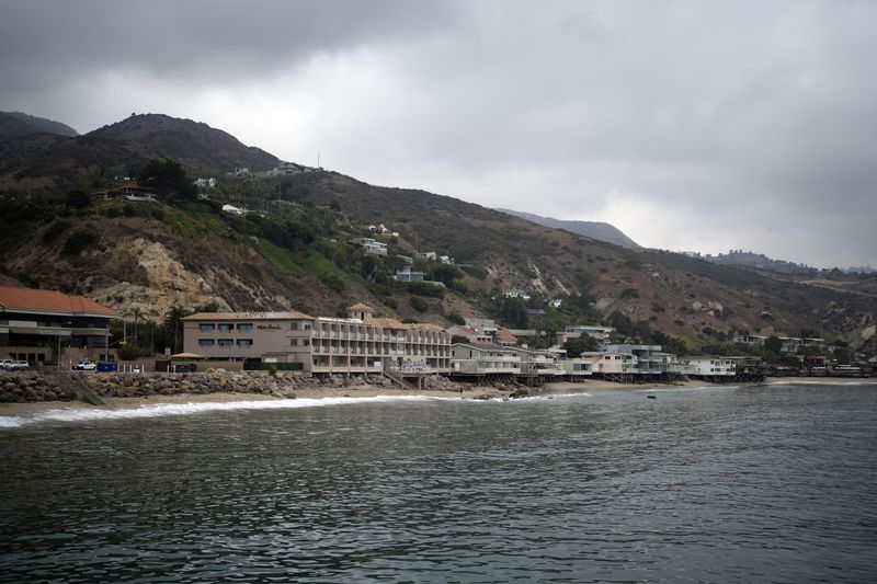 The Pacific coastline is shown Thursday, Sept. 12, 2024, in Malibu, Calif., following a 4.7 magnitude earthquake in the area. (AP Photo/Eric Thayer)