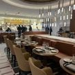 The Brasserie at the Delta One Lounge at New York's John F. Kennedy International Airport serves three-course meals.