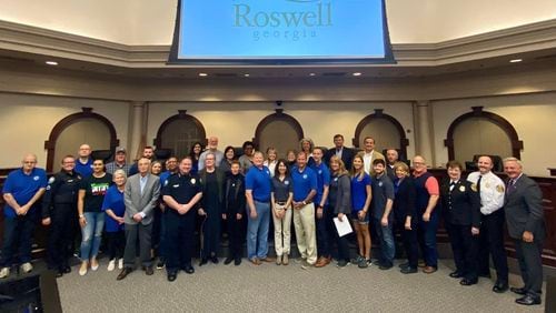 Recent graduates of the Roswell Citizens' Police Academy. COURTESY ROSWELL POLICE DEPARTMENT