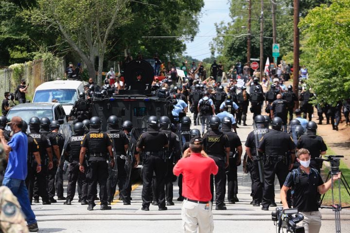 Stone mountain protest