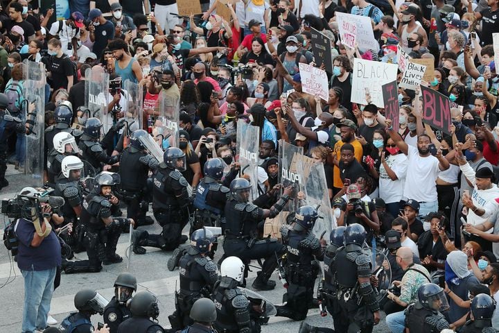 PHOTOS: Fourth day of protests in downtown Atlanta