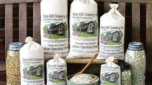Nora Mill Granary produces grits, cornmeal and mixes, including for pancakes, waffles, biscuits and bread. Courtesy of Nora Mill Granary