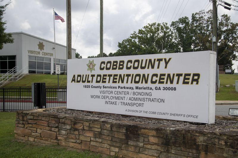 08/20/2020 - Marietta, Georgia - The exterior of the Cobb County Adult Detention Center in Marietta, Thursday, August 20, 2020. (ALYSSA POINTER / ALYSSA.POINTER@AJC.COM)