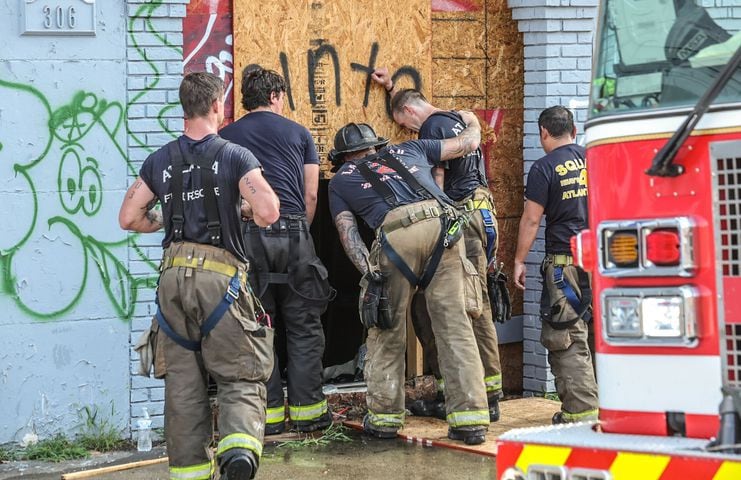 Crews battle a second fire at Atlanta's Kodak building