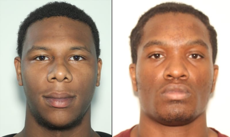 Geno Hall (left) and Myles Coston were arrested in connection with a home invasion.