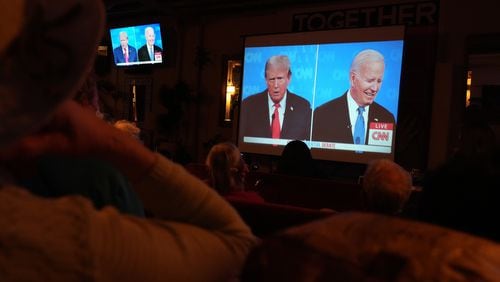 The debate last Thursday between former President Donald Trump, left, and President Joe Biden revealed something about the personalities and weaknesses of the two candidates, but some have said there was little focus on issues during the event. (Jim Wilson/The New York Times)