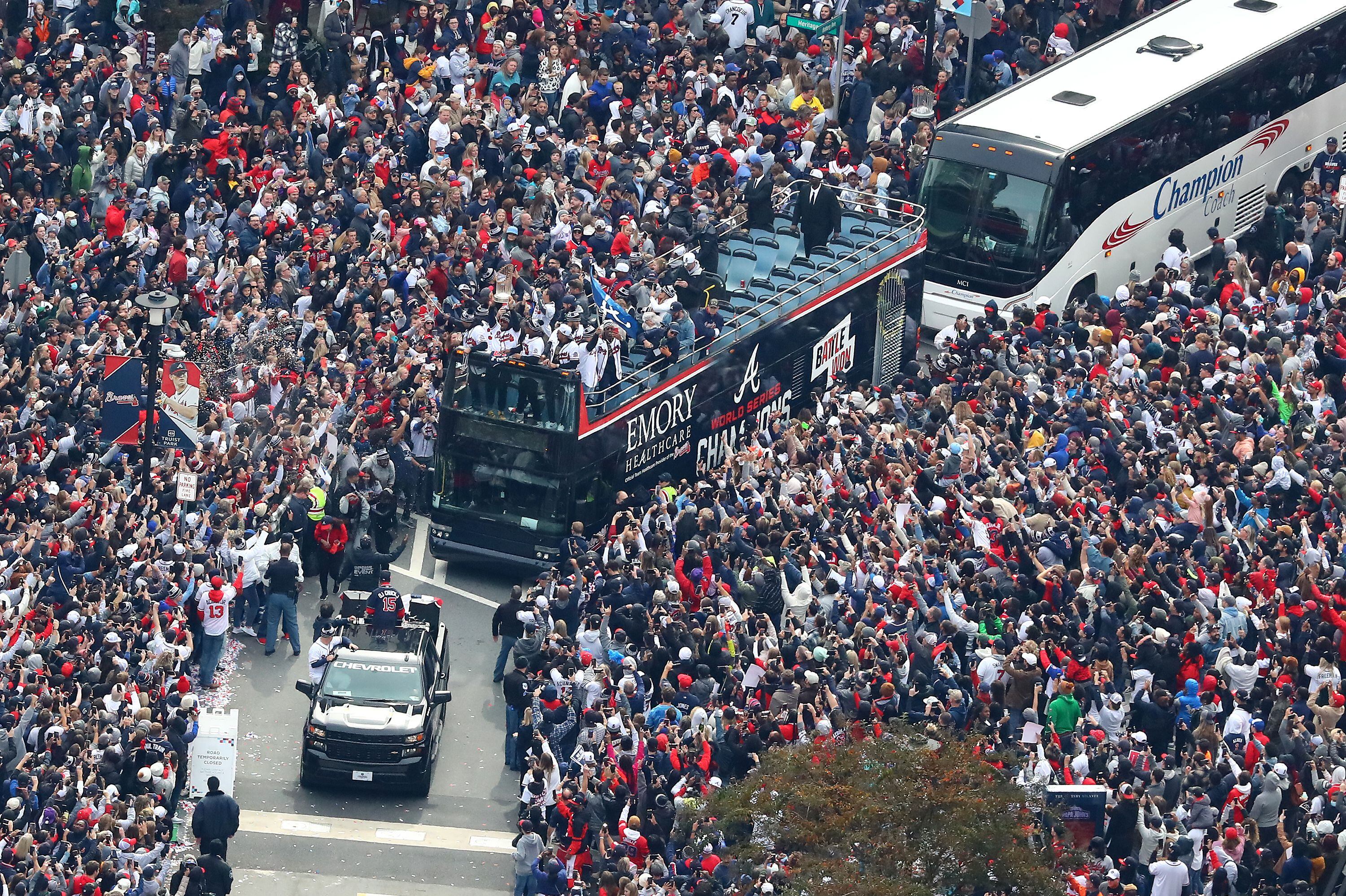 It's amazing!' Thousands cheer on Atlanta Braves at jubilant parade