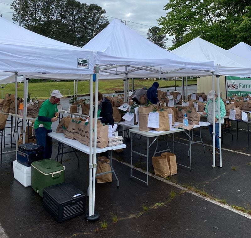 The Lilburn Farmers Market will offer the shoppers the opportunity to buy online and pick up their orders or walk through the market to make their purchases.
Courtesy of Andrea Brannen