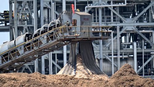 A biomass power plant in Carnesville, Ga. (Hyosub Shin/The Atlanta Journal-Constitution)