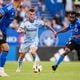 Atlanta United defender Brooks Lennon #11 dribbles the ball during the match against the CF Montreal at Stade Saputo in Montreal, Canada on Saturday July 13, 2024. (Photo by Mitch Martin/Atlanta United)