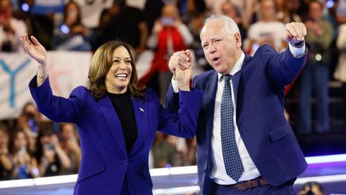 Vice President Kamala Harris and her running mate, Minnesota Gov. Tim Walz, will be campaigning in Georgia this week.