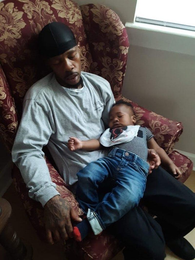 Maurice Mincey with his son Maurice Mincey, Jr. (Courtesy of Maria Scott)