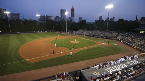 Georgia Tech's Russ Chandler Stadium, Tuesday, May 7, 2024, in Atlanta. (Jason Getz / AJC)