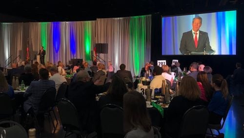 Governor Brian Kemp spoke at the 2022 Environmental Address in Gwinnett. (Courtesy Gwinnett Clean & Beautiful)