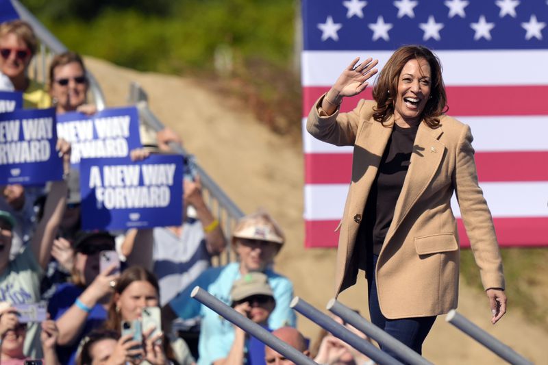 Vice President Kamala Harris has challenged former President Donald Trump to another debate.