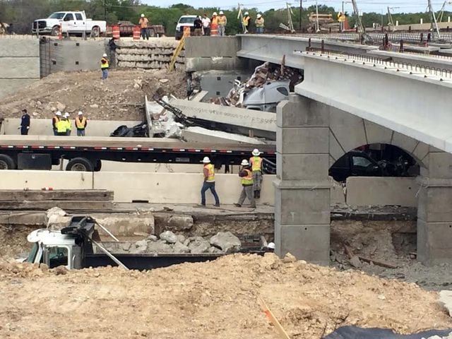 overpass collapse texas
