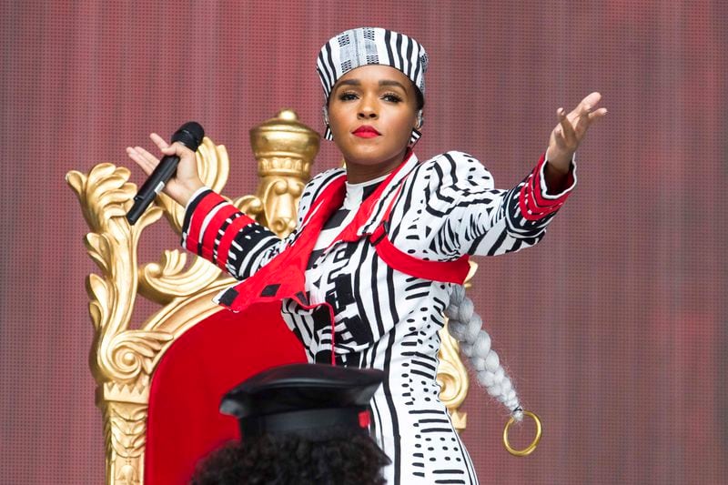 Janelle Monáe performs during the Music Midtown festival at Piedmont Park in Atlanta on Sept. 16, 2018. She is coming back to Atlanta in October. Photo: Alyssa Pointer / AJC 
