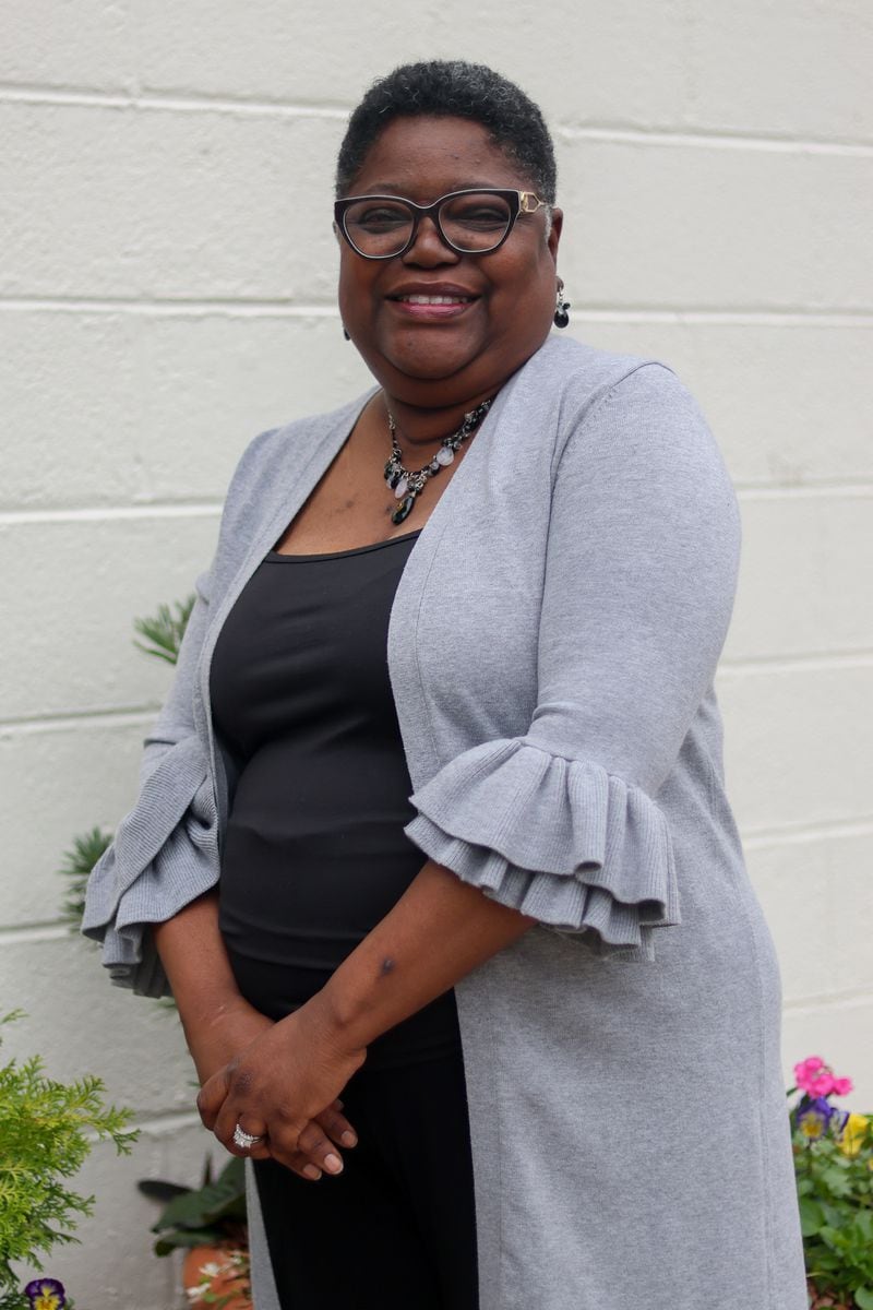 Xernona Thomas poses for a portrait at Downtown Academy where she works alongside her position at College Factory, in Athens, Georgia. (Photo Courtesy of Samantha Hurley)