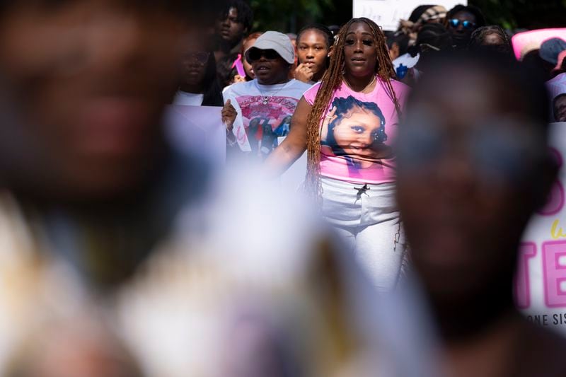 Necole Williams, mother of Bre’Asia Powell who was shot and killed a year ago, said her daughter was the best at everything she did. (Ben Gray/Ben@BenGray.com)