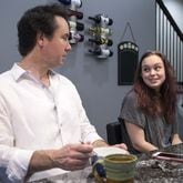 Johnny Edwards and his daughter, Grace Edwards, 17, start their weekday mornings with a bowl of cereal in their Sandy Springs home. Johnny has raised Grace on his own since she was 5. ALYSSA POINTER/ATLANTA JOURNAL-CONSTITUTION